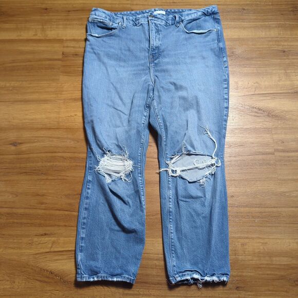 Distressed Blue Women's Jeans - Picture 1 of 14